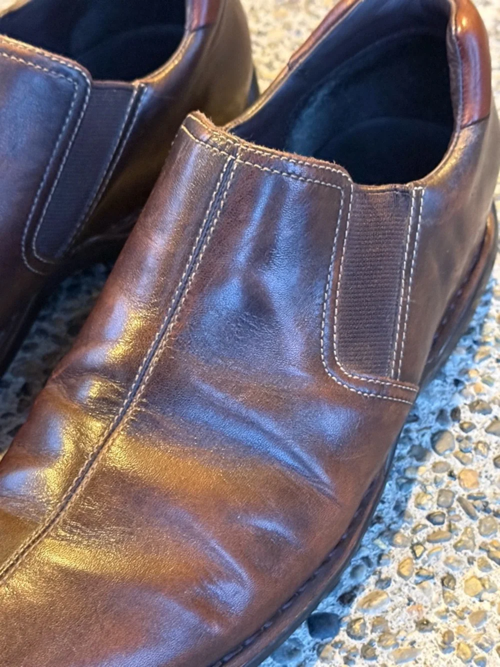 COLE HAAN Mens Brown Leather Slip On Casual Shoes Size 10.5 M Style C04269
